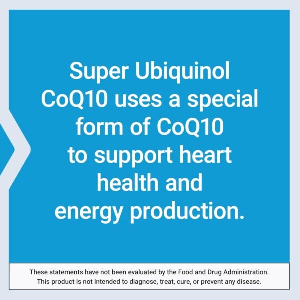 Life Extension Super Ubiquinol CoQ10 100 mg – For Heart Health & Anti-Aging - Cholesterol & Energy Management Supplement – Coenzyme Q10 for Organs - Gluten-Free, Non-GMO – 60 Softgels