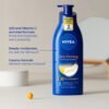 NIVEA Nourishing Hydration Skin Firming Body Lotion (16.9 Fl Oz) + Skin Firming & Toning Body Gel Cream with Hyaluronic Acid (6.7 Oz), Enriched with Q10 and Vitamin C
