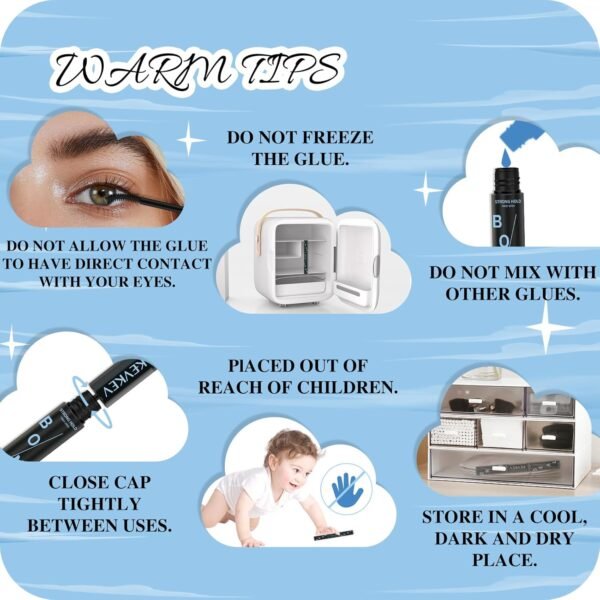 71FWaHWevCL._SL1500_.jpg KevKev Lash Bond and Seal Lash Glue for Eyelash Extensions Strong Hold Long Lasting 48-72 Hours Lash Clusters Glue Lash Bond and Seal Waterproof Individual Lashes Bond (5ml+5ml, Black Bond and Seal)