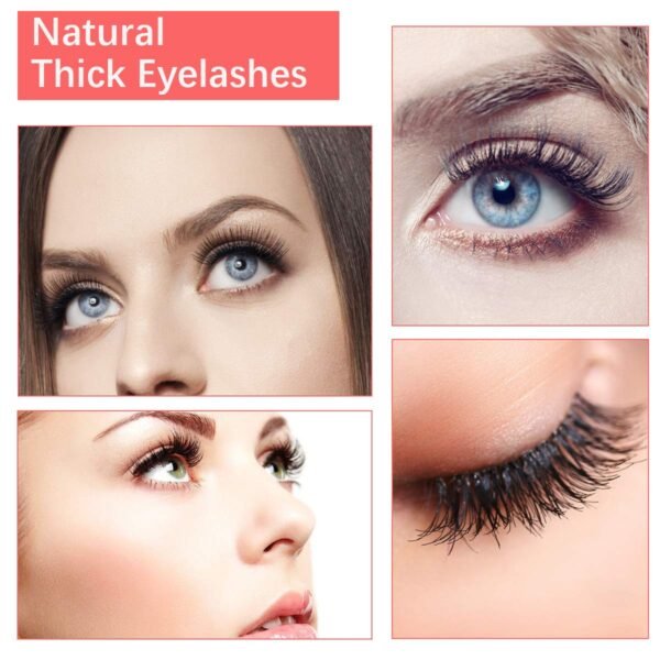 False Eyelashes 5 Pairs - Professional Reusable 3D Mink Lashes - Handmade Natural Thick Fluffy Fake Eyelashes with Stainless Steel Eyelash Tweezers (Bomb)