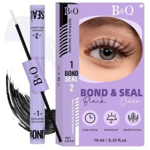 71Fd0mE4y1L._SL1500_.jpg Lash Bond and Seal Waterproof for Extensions Cluster Lash Glue Eyelash Clusters Adhesive Long-Lasting Single Eyelash Glue(Black,10ML)
