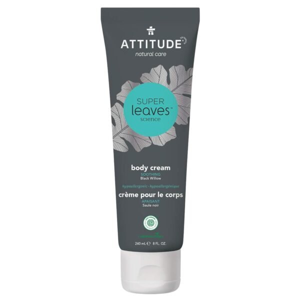 71FotcQQONL._SL1500_.jpg ATTITUDE Body Cream, EWG Verified Moisturizer, Vegan Moisturizing Products For Dry Skin, Dermatologically Tested, Black Willow, 8 Fl Oz