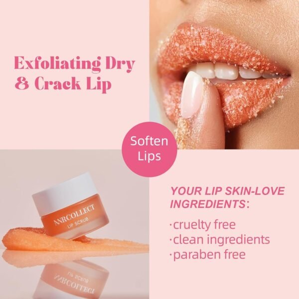 71FqS1ZCKNL._SL1500_.jpg Lip Mask Set, 1 Lip Scrub +3 Overnight Lip Mask, Lip Glowy Balm and Scrub for Women, Exfoliating and Hydrating Dry, Chapped, Crack Lips, 4 Pack Lip Skincare Gift Set