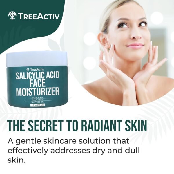 71FwubI7-TL._SL1500_.jpg TreeActiv Acne Eliminating Face Cream | Best Natural Extra Strength Fast Acting Treatment for Clearing Facial Acne | Gentle Enough for Sensitive Skin, Adults, Teens, Men, Women | Tea Tree | 2 fl oz