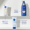 NIVEA Nourishing Hydration Skin Firming Body Lotion (16.9 Fl Oz) + Skin Firming & Toning Body Gel Cream with Hyaluronic Acid (6.7 Oz), Enriched with Q10 and Vitamin C