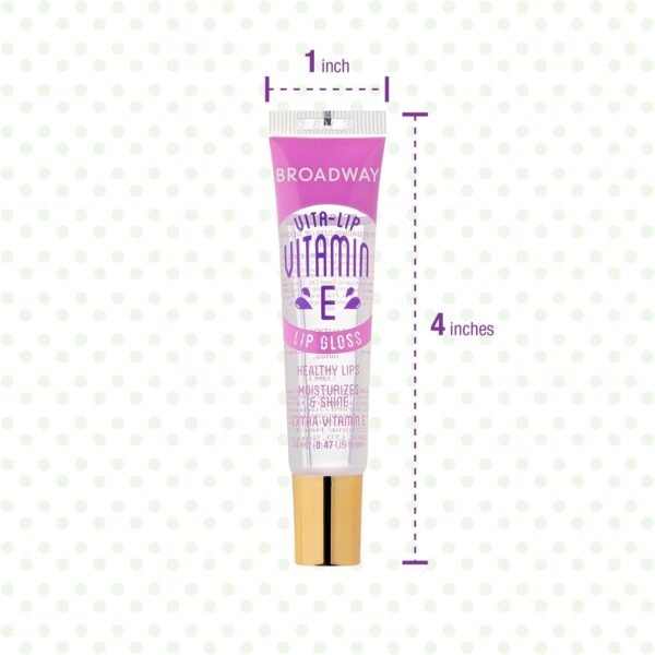 71GR3ZieHHL._SL1500_.jpg Ruby Kisses Broadway Vita-Lip Clear Lip Gloss (7 Pack) Ultra-Hydrating & Soothing Formula with Vitamins, High-Shine Non-Sticky Finish Lip Balm with Honey, Argan Oil, Shea, Mango Butter, Cherry, Peach