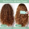 71GcFafw7kL._SL1280_.jpg Curly Hair Brush Defining, Volume Curl Defining Brush for Effortlessly Detangling Shaping and Styling Women's Curls, Reduce Pulling (Green 1PC)