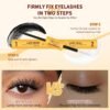 QUEWEL Lash Bond and Seal, 2 in 1 Lash Cluster Glue 10ML Eyelash Glue Waterproof Lash Bond and Seal Strong Hold for DIY Lash Extensions at Home