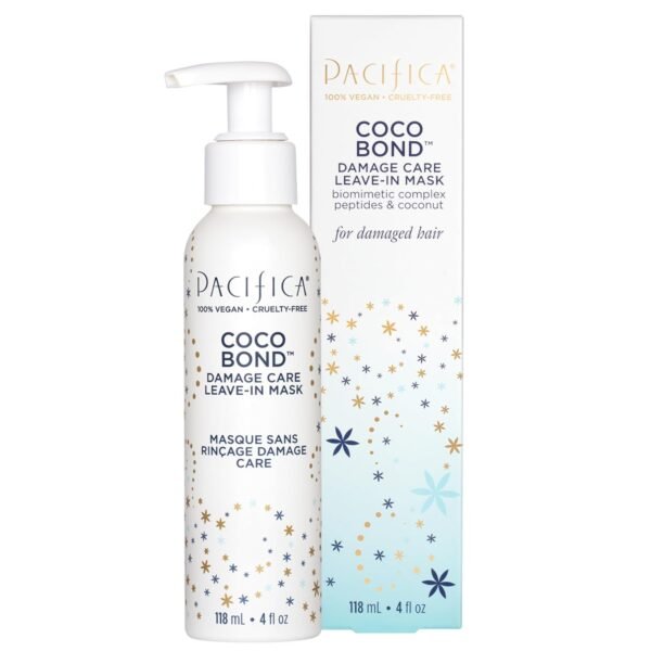 PACIFICA Beauty, Coco Bond Damage Care Leave-In Repair Mask Treatment, Dry & Damaged Hair from Bleach, Color, Chemical Services, Chlorine, & Heat, Coconut, Vegan