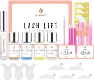 71HByJ3pJaL._AC_SL1500_.jpg Lash Lift Kit, Eyelash Perm Kit, Professional Eyelash Curling Lash Extension Set, Glue Upgraded Version, Lash Extensions, Lash Curling, Semi-Permanent Curling Perming Wave Suitable For Salon
