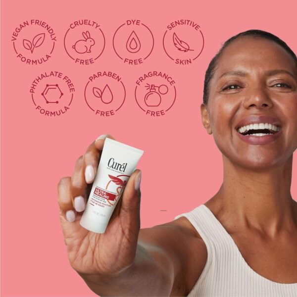 71HNnltVLSL._SL1500_.jpg Curel Ultra Healing Intensive Fragrance-Free Lotion For Extra-Dry Skin, Dermatologist Recommended, Ideal for Sensitive Skin, Cruelty Free, Paraben Free, 1 Oz, Pack of 30