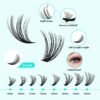 71HP-Z0ysHL._SL1500_.jpg Lash Clusters Kit 320Pcs,DIY Individual Lashes Extension Kit,Lash Bond And Seal,Lash Remover For Eyelashes Extensions,Lash Applicator Tool For False Eyelash Cluster Kit At Home(3040D,D-Mix9-16mm Kit)