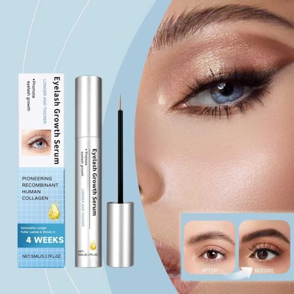New Eyelash Growth Serum, Advanced Lash Serum for Eyelash Growth, Eyebrow Growth serum for Women, With Advanced Formula to Boost Longer Fuller and Thicker Looking Lashes for Sensitive Eyes (2 Bottle)