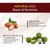 71HV7UEK-9L._SL1500_.jpg OKAY Pure Naturals Black Jamaican Castor Oil with Argan Oil - Castor for Hair Health, Moisture for Skin, Face, Scalp, Eyelashes, Eyebrows, for Men & Women - 4 Fl Oz Glass Bottle (1 Pack)
