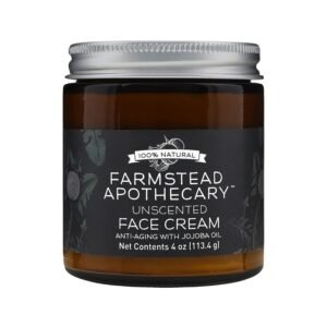 71HYeVBiRDL._SL1500_.jpg Farmstead Apothecary 100% Natural Anti-Aging Face Cream with Jojoba Oil, 4 oz (Unscented)