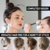 71HZFnurPDL._SL1500_.jpg Hair Pins - 2 1/2" Plastic, U-shaped Magic Grip Hairpins, Strong Durable Pins For Fine, Thick & Long Hair, Styling Accessories - Tortoise Shell, Set of 10