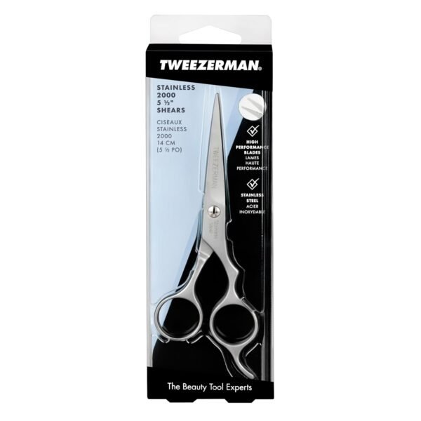 Tweezerman Stainless 2000 Styling Shears, 5.5 - Hair Scissors for Women and Men