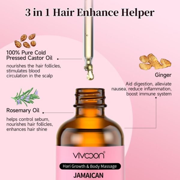 71HjtSiwRL._SL1500_.jpg Jamaican Castor Oil & Rosemary Oil 2 Packs with Gua Sha Tools, Black Castor Oil for Hair Growth & Body Massage, 100% Pure, Natural, Cold Pressed Hair Oils
