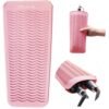 ANGENIL Heat Resistant Silicone Flat Iron Mat Pouch, For Travel Dual Voltage Curling Iron Wand, Hair Straightener, Automatic Wireless Curlers, Crimper Hair Iron, Styling Tools, Curling Brush For Women