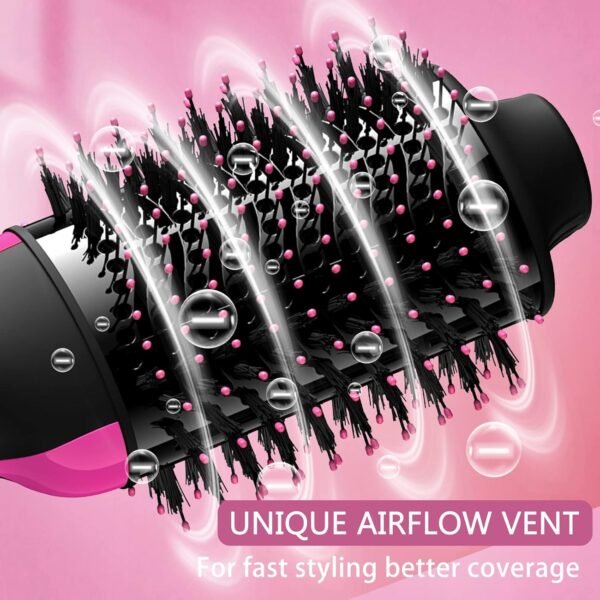 Hair Dryer Brush Blow Dryer in One, 4 in 1 Styling Tools Blow Dryer with Ceramic Oval Barrel, Hair Dryer and Styler Volumizer, Hot Air Straightener Brush for All Hair Types