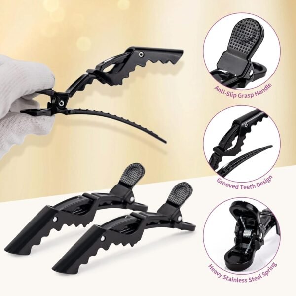 71HreyeAnIL._SL1500_.jpg NEWISHTOOL Hair Extension Tool Kit, Micro Links Beading Pliers, Loop Pulling Hook Threader Bead Device Tool and 300 PCS Silicone Beads Hair Styling Accessories, Micro Rings Feather Extension Tools