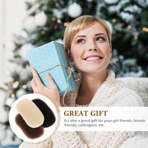71HsEnENgL._SL1500_.jpg Beaupretty 3pcs Volume Bump Up Hair Sponge Inserts and Puff Cushion Clips - Hair Styling Tools for Women Girls