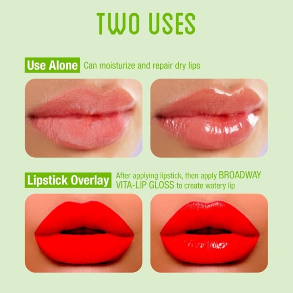 71Hyw-UP6aL._SL1500_.jpg Ruby Kisses Broadway Vita-Lip Clear Lip Gloss (Mint Oil 3 Pack), Ultra-Hydrating & Soothing Formula with Vitamin Oils, High-Shine Non-Sticky Finish, Nourishing Glossy Lip Balm With Cooling Effect