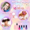 Pretend Makeup for Toddlers, Kids Pretend Makeup Kit for Girls Fake Makeup Toys with Cosmetic Bag, Play Makeup for Little Girls Age 3 4 5 6 7 Christmas Birthday Gifts Toys (Fake Makeup)