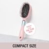 71I5tpNsStL._SL1500_.jpg Conair Velvet Touch oval cushion hair brush - Travel Hairbrush- Detangling - curly or straight styles - detangler brushes - women or men - Blush Pink