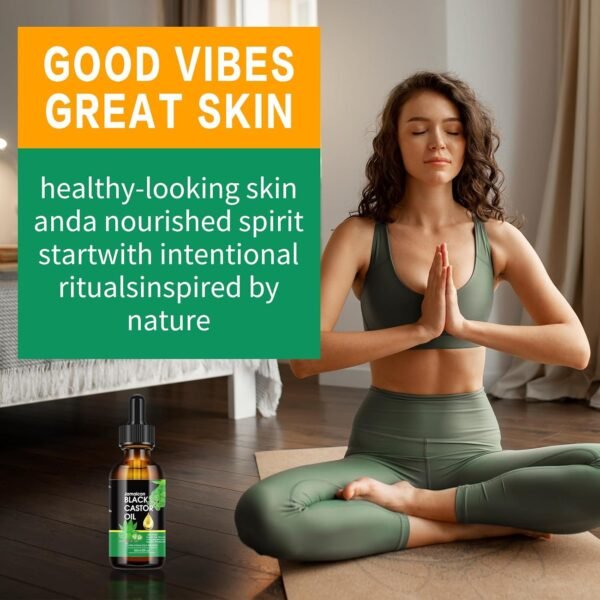 71I6LFDVEuL._SL1500_.jpg Jamaican Black Castor 100% Pure Castor Oil Cold Pressed Unrefined Glass Bottle, Castor Oil for Face Hair Growth Eyelashes Eyebrow Growth Serum Hair Treatment Oils Castor oul 2FLOZ