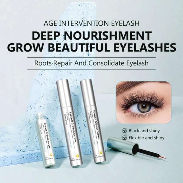 New Eyelash Growth Serum, Advanced Lash Serum for Eyelash Growth, Eyebrow Growth serum for Women, With Advanced Formula to Boost Longer Fuller and Thicker Looking Lashes for Sensitive Eyes (2 Bottle)