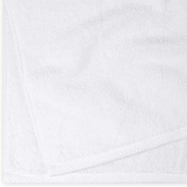 Amazon Basics 2 Piece Quick-Dry Oversize Bath Towel, 100% Cotton, White, 54" x 30"