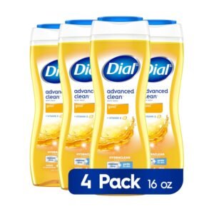 Dial Advanced Clean Gold Body Wash, 16 fl oz (Pack of 4)