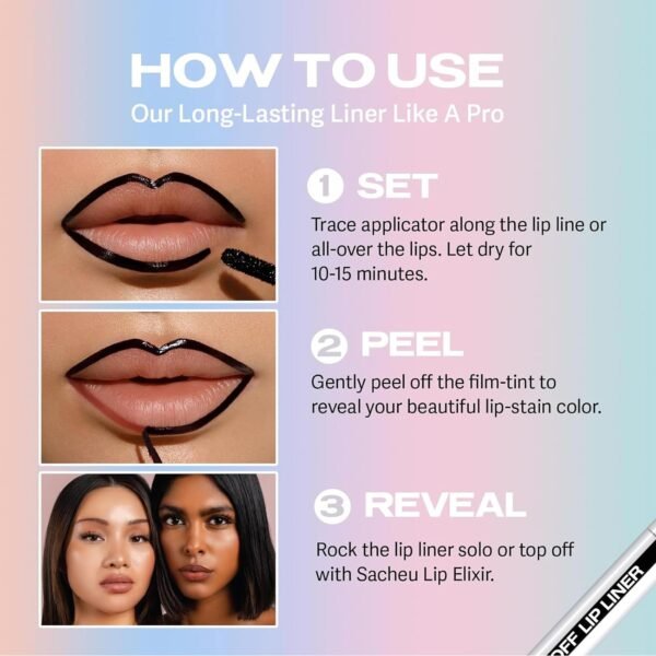 71ILIUgzW0L._SL1457_.jpg Peel-Off Matte Lip Stain - Long-Lasting Lip Liner Tattoo, Waterproof & Transfer-Proof for All Skin Types (Dark Brown, 1Pc)