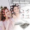 71IO6M-tH3S._SL1500_.jpg 60Pcs Metal Styling Duck Billed Hair Clips, Silver Alligator Roller Clips for Women's Long Hair Styling Sectioning and Pin Curls, Bow DIY, with Case