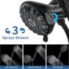WRISIN Black Shower Faucet Set with Tub Spout (Valve Included), Black Shower Head and Handle Set with Handheld