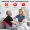 LOVTRAVEL New 31.5'' X 11.8'' LED 660nm Red Light and 850nm Near Infrared Light Therapy Devices Mat Large Wearable Pads Belt Wrap for Body Pain Relief