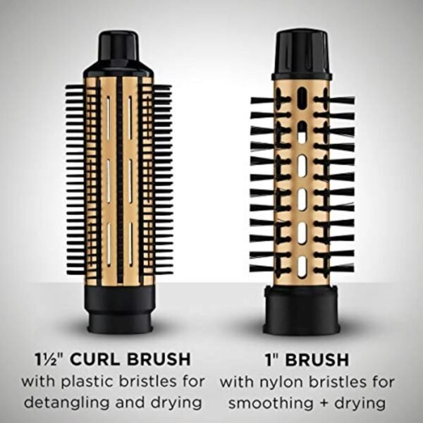 71IYBaY07FL._AC_SL1500_.jpg Conair 2-in-1 Hot Air Curling Combo, Includes 1.5-inch Curl Brush and 1-inch Aluminum Bristle Brush