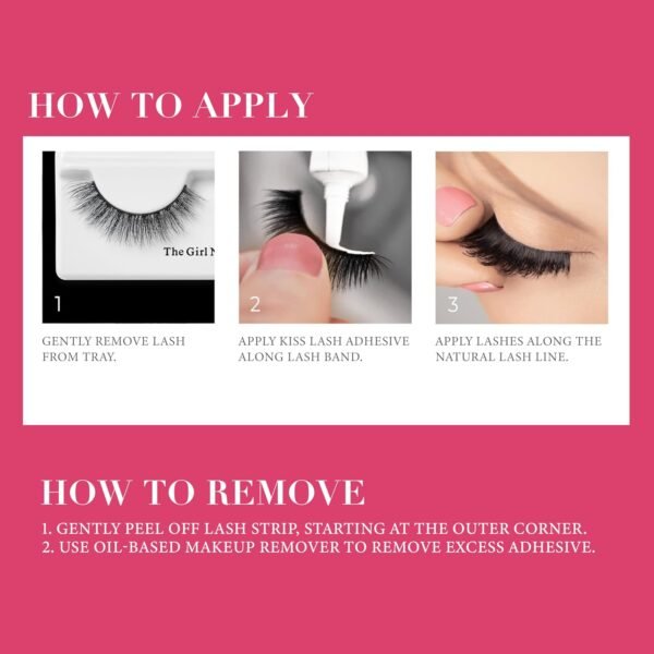 71Ib1PfppBL._SL1500_.jpg KISS Lash Couture LuXtensions Collection False Eyelashes, Flat Lash Technology, Super Slim Lash Band, Real Lash Extension Fibers, Reusable, Style ‘Royal Silk’, 10mm,1 Pair Strip Lashes