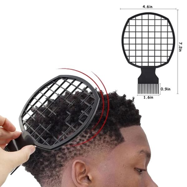 71Ij9cHBRaL._SL1500_.jpg Selalu 2Pcs Twist Combs, Upgraded Hair Brush for Curls - Better Than Sponge for Men and Women (Black)