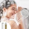 Cobbe 2 Pack Replacement Filters for Handheld Shower Head - UPGRADE FILTERING DURATION - Remove Chlorine - Reduces Dry Itchy Skin