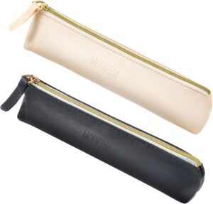 2pcs Mini cosmetic bag for purse small leather pouch small make up bag with Zipper Portable Small Cosmetic Organizer for Women and Girls, black beige, 579067_1_nDh6KXy23