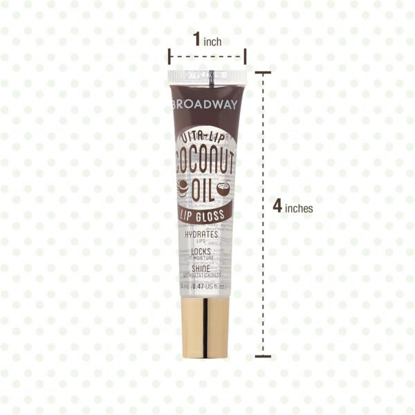 71J3CLJdLL._SL1500_.jpg Ruby Kisses Broadway Vita-Lip Clear Lip Gloss (Coconut Oil 12 Pack), Ultra-Hydrating & Soothing Formula with Vitamin Oils, High-Shine Non-Sticky Finish, Healing Glossy Lip Balm Locks in Moisture
