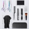 Hair Cutting Scissors Kits,11Pcs Professional Haircut Scissors Kit with Comb,Clips,Cape,New Craftsmanship Stainless Steel Hairdressing Thinning Shears Set for Barber,Salon,Home,Men,Women