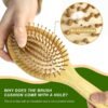 71JB-rgc7DL._SL1500_.jpg MRD Hair Brush Set, Natural Bamboo Comb Paddle Detangling Hairbrush, Wide-tooth and tail comb No Bristle, suit for Women Men and Kids Thick/Thin/Curly/Dry Hair Gift kit