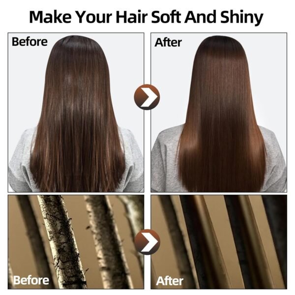 Collagen Hydrating Hair Mask Keratin Hair Serum,Natural Deep Conditioner Hair Mask,Moisturizing Hair Oil for Split Ends, Hair Styling Serum for Frizzy & Dry Hair,Keratin Styling Oil Capsules