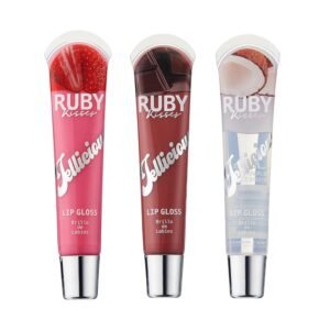 71JWI7MySL._SL1500_.jpg Ruby Kisses Jellicious Mouth Watering Lip Gloss (JLG07&JLG10&JLG13) Long Lasting Shine