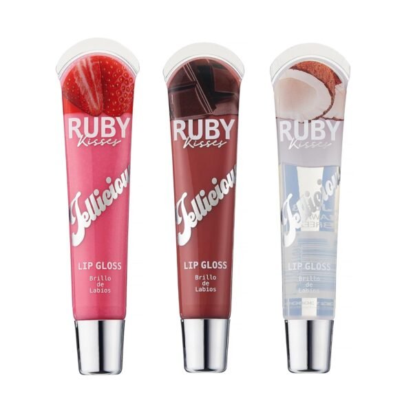 71JWI7MySL._SL1500_.jpg Ruby Kisses Jellicious Mouth Watering Lip Gloss (JLG07&JLG10&JLG13) Long Lasting Shine