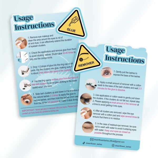 Semi-permanent 2 Weeks Lash Cluster Glue and Remover Kit for Eyelash Clusters Strong Hold Long Lasting Waterproof Eyelash Glue Remover for DIY Lash Extensions with Lash Extension Supplies