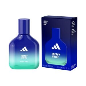 adidas Vibes Energy Drive Eau de Parfum 1.6 fl oz (Pack of 1), Notes of Fougere, Lavender, and Vanilla, Unisex Fragrance, Long Lasting, Sporty Fragrance, Travel Size